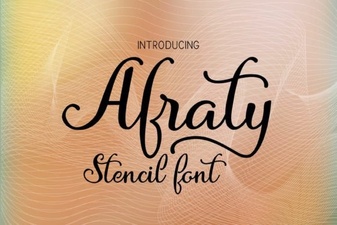 Design Bold Ideas with Afraty Stencil Font