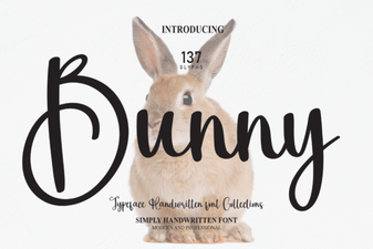 Creative Typography with Bunny Font Projects