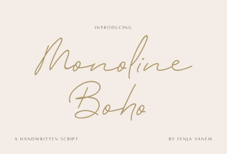 Monoline Boho Font Free Download