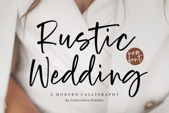 Font Ideas for Rustic Weddings & Handmade Projects