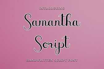 Samantha Script: Font Projects & Usability